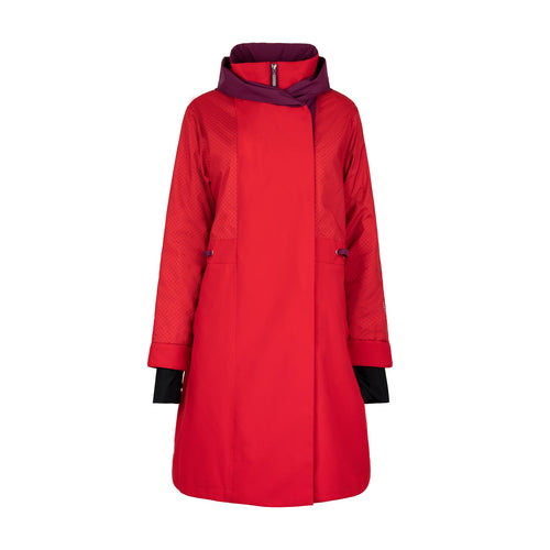 Carine - Red - Warm Quilted Lining